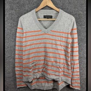 Rag & Bone Womens Gray V-Neck Pullover Sweater Sz XS